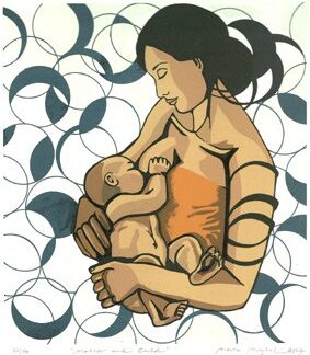 Mughal, Maria: Mother and child