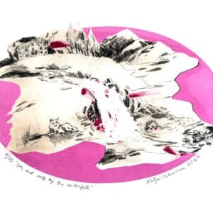 Tukiainen, Katja: GIRL and Wolf by the Waterfall