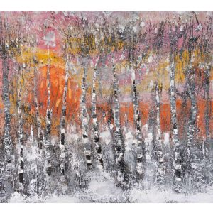 Joulukortti A6: Huurrekoivikko