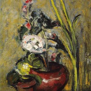 Taidepostikortti: Kukka-asetelma