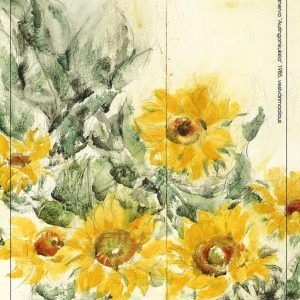Taidepostikortti (iso): Auringonkukkia