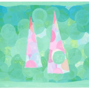 Taidepostikortti: Kaksi purjetta