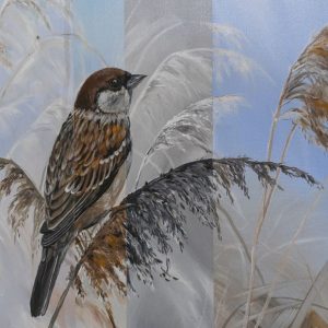 Taidepostikortti: Odotus