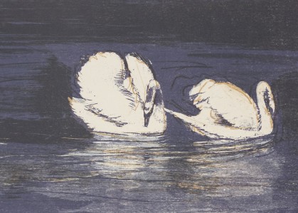 Taidepostikortti: Kahden