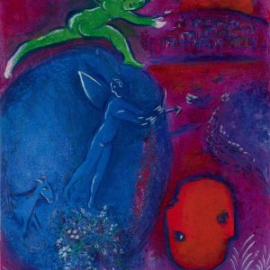 Taidepostikortti: Lamonin ja Dryaksen uni