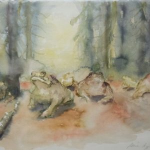 Taidepostikortti: Meidän metsä