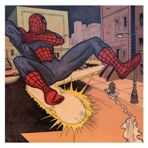 Taidepostikortti (neliö): Hämähäkkimies II