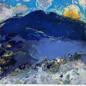 Saali, Tuomo: Samaan suuntaan (2022), serigrafia