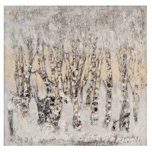 Taidepostikortti (neliö&taitettu): Talvipäivän kajo