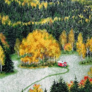 Yehorova, Kateryna: First snow (2024), litografia